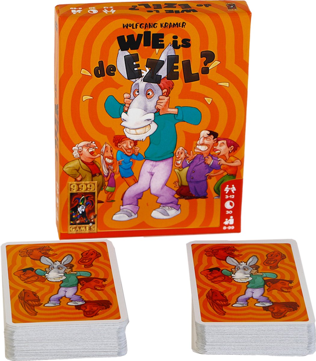 999 Games - Wie is de ezel? - Kaartspel - Eenvoudig kaartspel voor het hele gezin - Gezelschapsspel - Klein cadeautje — afbeelding 6