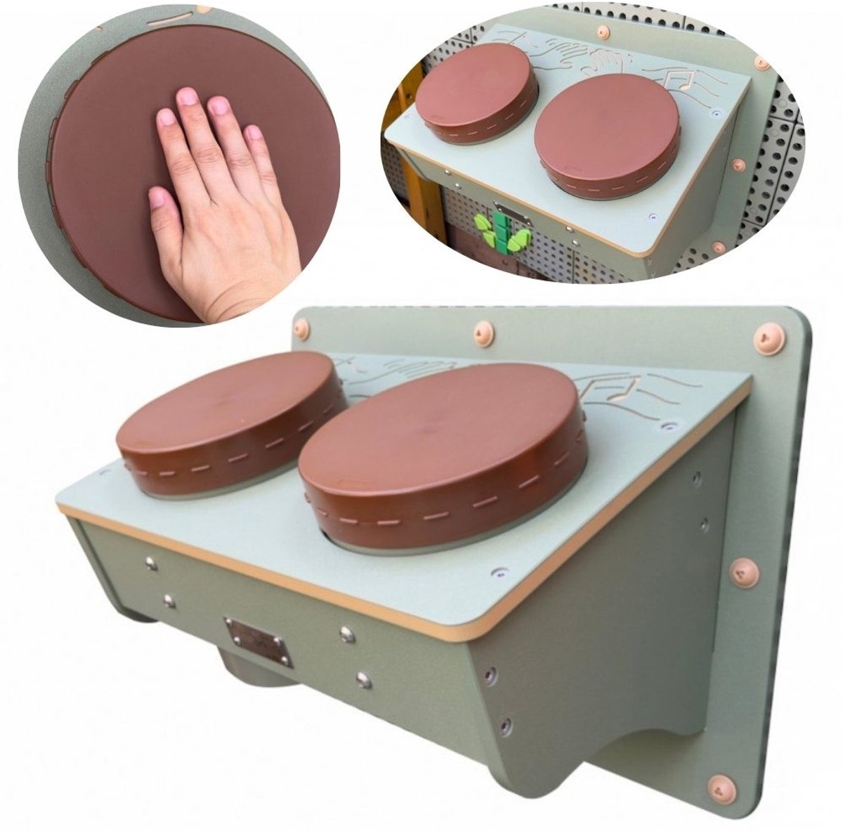 Masterkidz Bongo's Muziekinstrument Drums Stemaccessoires - UNI