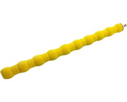 Vogel Zitstang - Knaagstok Slijtstok - Klauw Snavel Onderhoud - Natuurlijke Slijtage - 26 cm - Geel