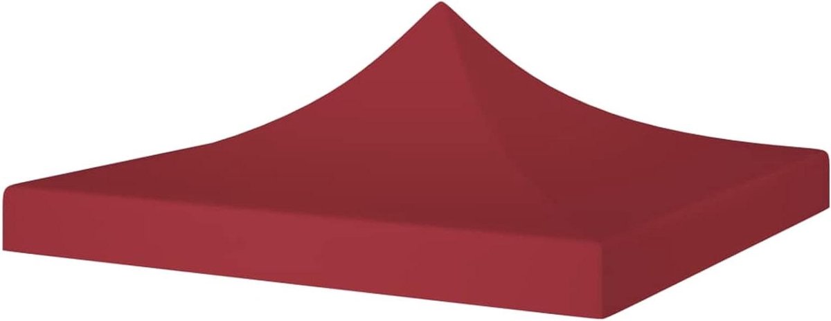 Partytent Dak - Paviljoenhoes Vervangend Dak - Feestelijke Gelegenheden - UV- en Waterbestendig - 3x3 m - Wijnrood