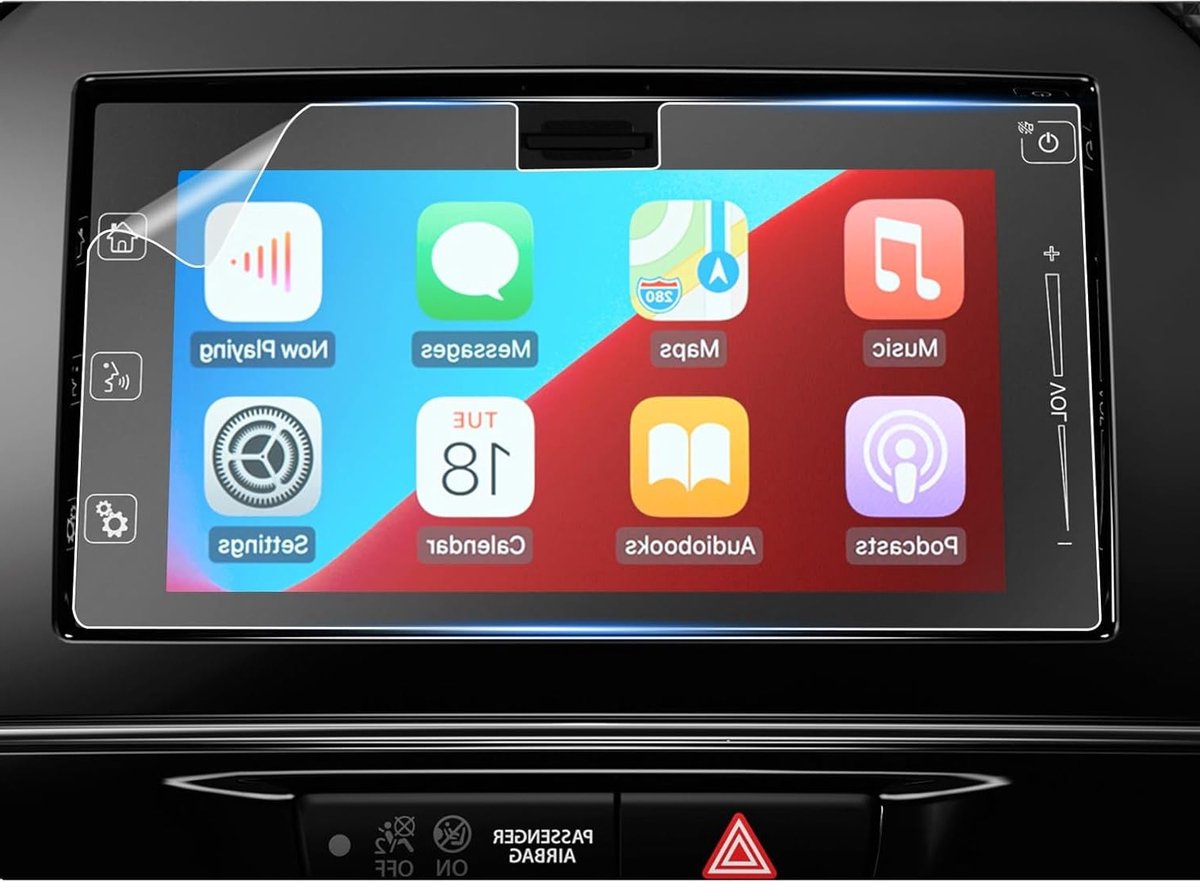 Navigatiefilm voor Suzuki Vitara - 7-inch GPS Beschermfolie, Transparant, Krasbestendig en Vingerafdrukbestendig (2 Stuks)