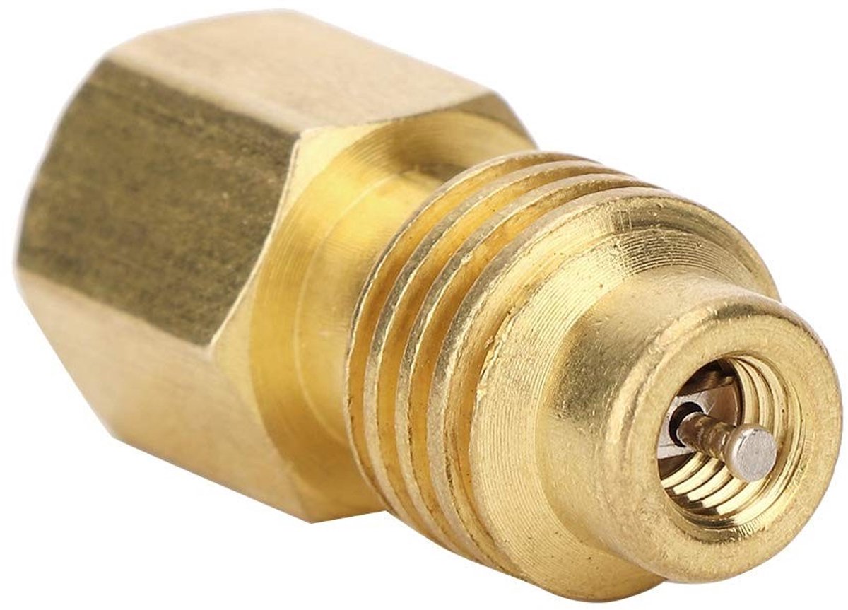 SolidChoice - Airconditioning gas R134A - Adapter 1/4'' naar 1/2'' Acme - Geschikt voor voertuigen - Koelmiddel aansluiting - Handig voor auto-airc...