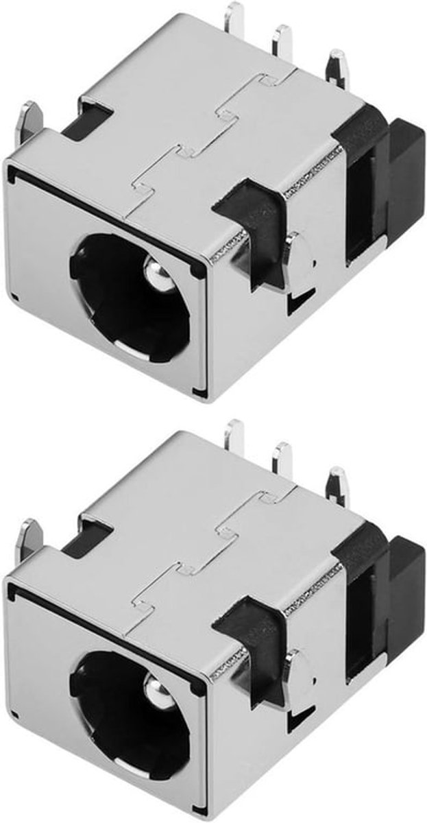 Laptop Power Jack - Connector - 2 stuks - Zwart - Opladen - Geschikt voor Laptops - Compatibel met Medion Erazer P10 Laptop