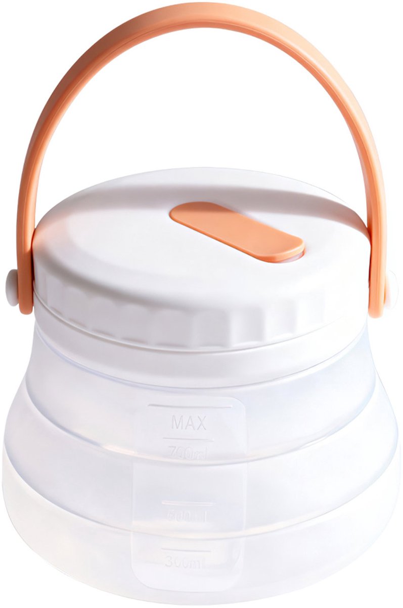 Topmelon Bewaardozen siliconen - Opvouwbare Voorraaddoos - Opbergpot -Vershoudzakken food savers - containers geschikt voor koelkasten Wit 800ML 800ML