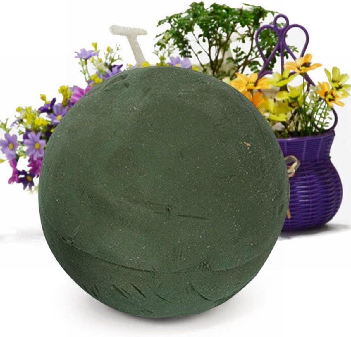 Bloemen Foam Bal - Bloemenschuim Ronde Bal - Bloemstukken Maken - Nat en Droog Gebruik - 1