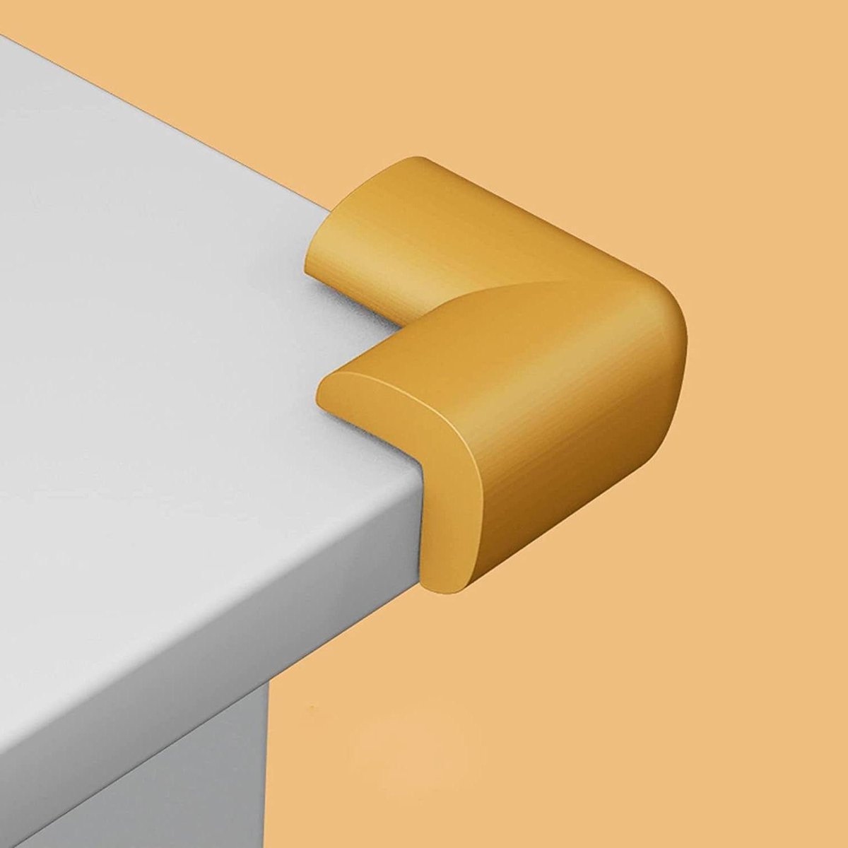 Tafelhoekbescherming - Meubelbeschermers - Kinderen Beveiligen - Verdikte Rubber - 10 stuks - Houtkleur
