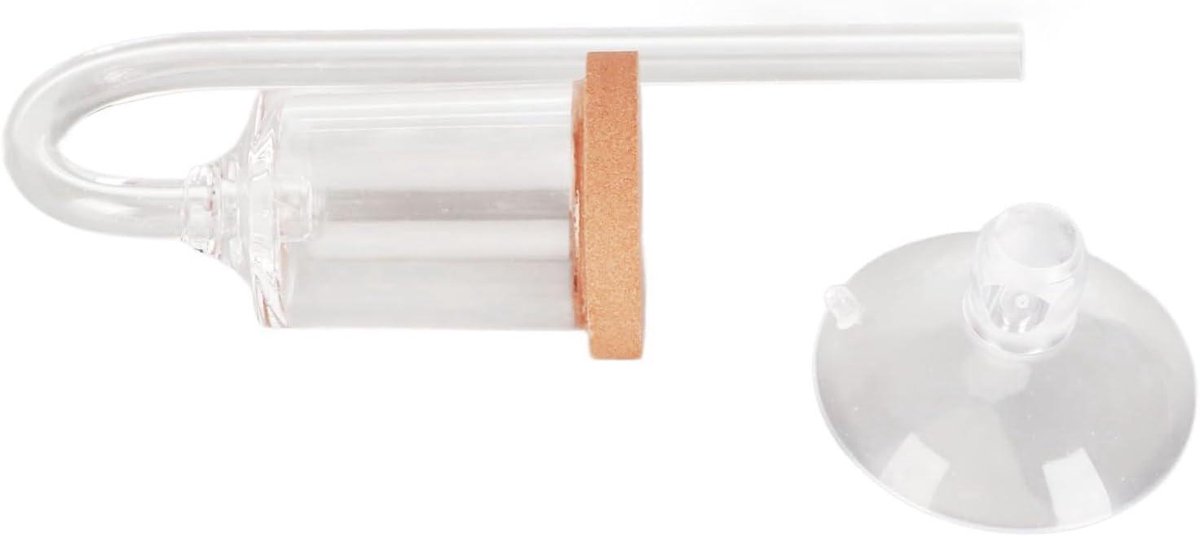 Aquarium CO2 Diffuser - CO2 Verstuiver Bellenteller - Planten Voeden - Nanotechnologie Verdunningsblad - 12 cm - Transparant