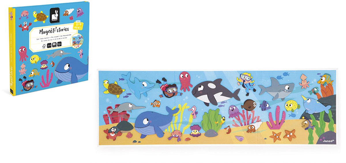 Janod - Magneti Stories - De zeebodem – Educatieve magneetset — afbeelding 4