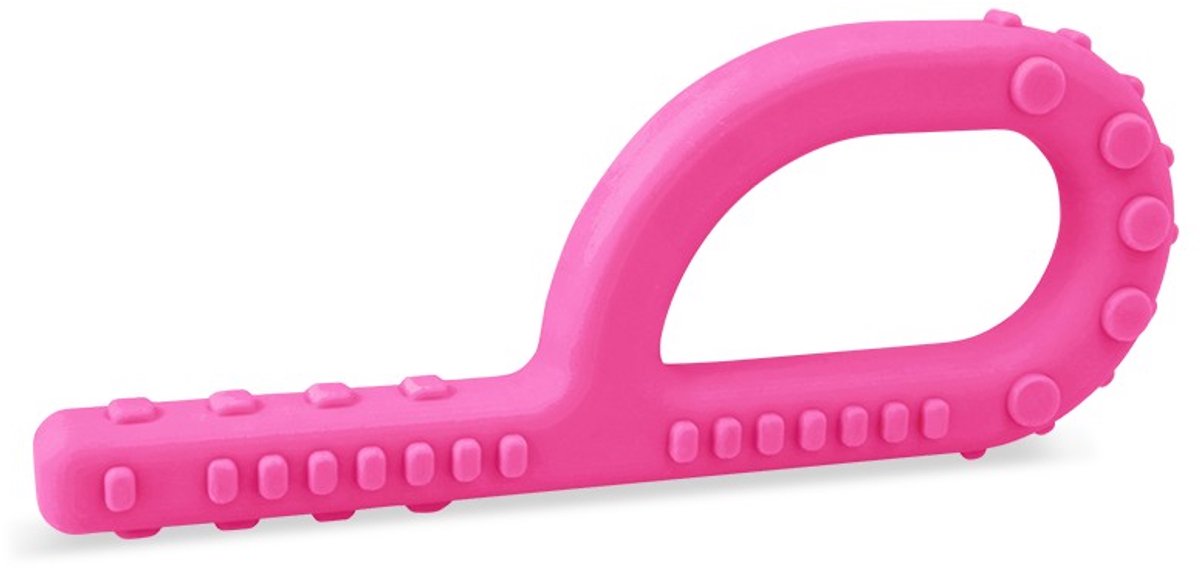 ARK Therapeutic sensorisch kauwspeelgoed Textured Grabber rood medium.