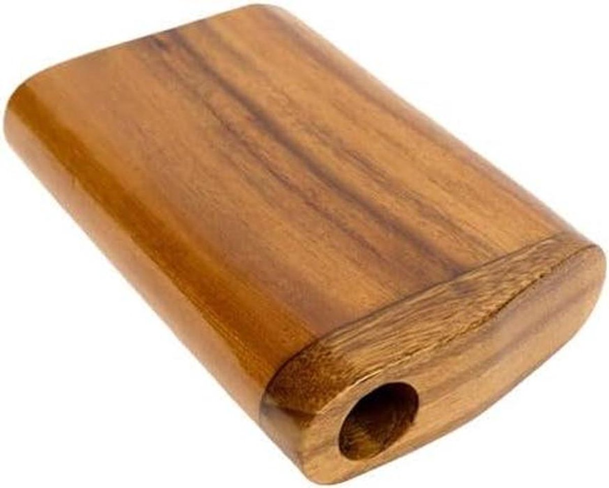 Pocket Didgeridoo - Houten Instrument - Muziek Maken - Handgemaakt - Compact Formaat - Natuurlijk Hout