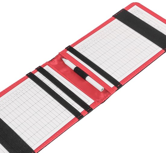 aladdien - Golf Scorekaart - Golf Scoreboek met Krokodillenpatroon - Zwart 18x11cm - Scorekaarthouder - Ideaal voor Golftoernooien en Oefeningen van Aladdien — afbeelding 2