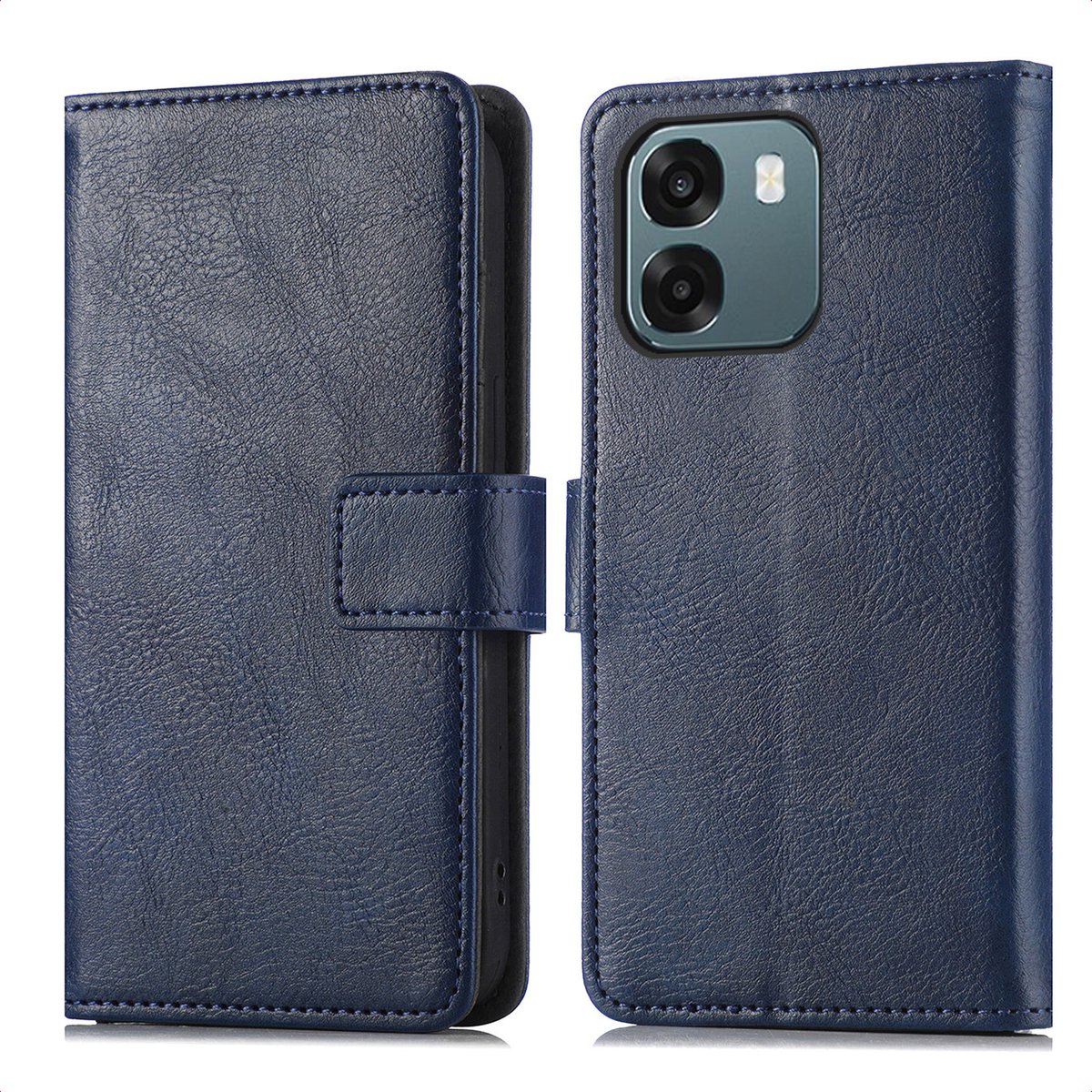 imoshion Hoesje - Geschikt voor Oppo A6 (5G) - Luxe Bookcase - Donkerblauw