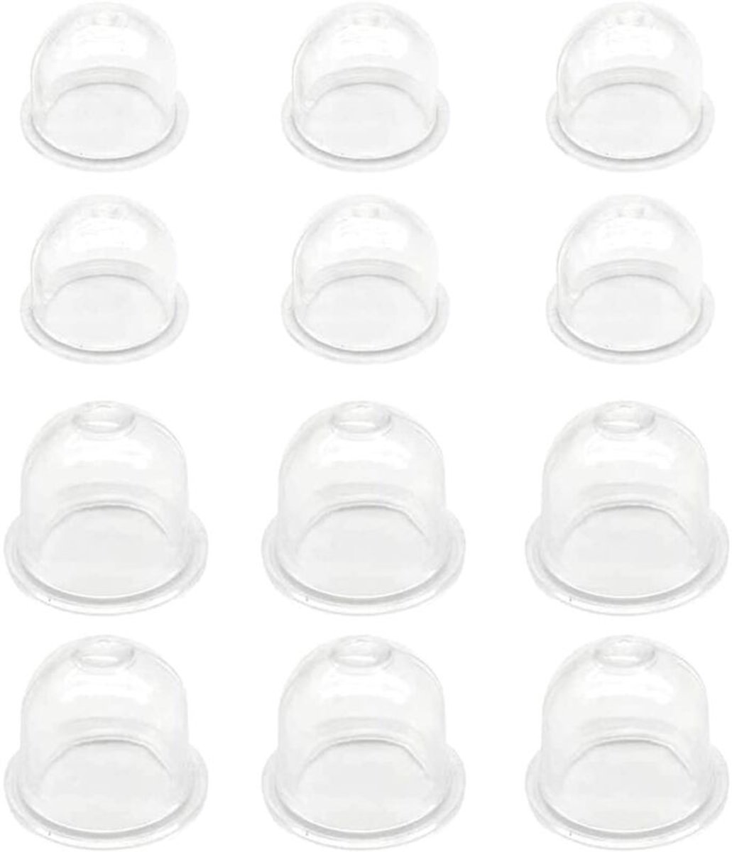Witte startkogelpomp, 6 x 19 mm / 6 x 22 mm, carburateur, brandstofbeker, ontstekingscapsule, brandstofpomp geschikt geschikt voor bosmaaiers, kettingzagen en benzinekettingzagen.