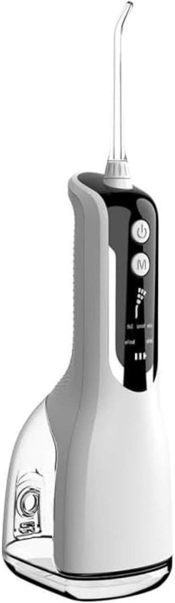 Monddouche - Waterflosser Elektrisch - Mondhygiëne Verbeteren - 5 Reinigingsmodi - Draagbaar Oplaadbaar - Wit