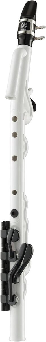 Blokfluit Sax Geluid - Windinstrument - Muziek Maken - Compact Ontwerp - 460 x 90 x 55 mm - Wit
