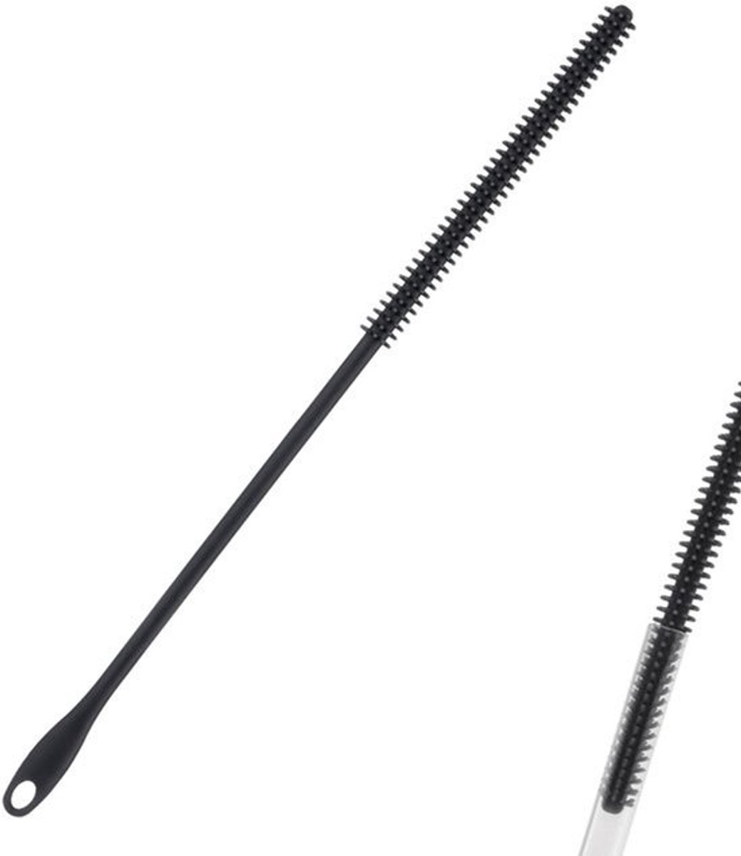 Silicone Rietjes Cleaner Borstel 24cm - Extra Lange Flexibele Rietjesreinigers