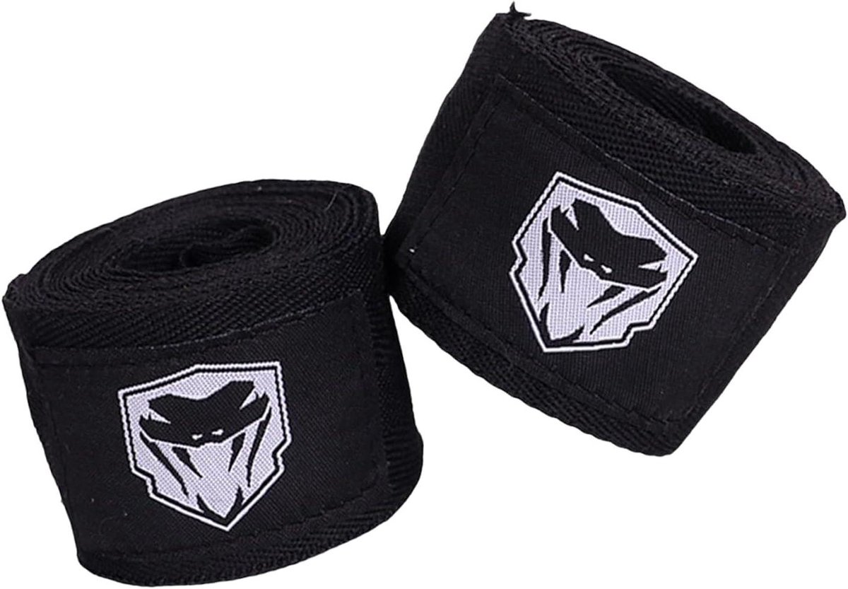 Bokshandschoenen Wraps - Polsbanden Boksen - Sport Bescherming - Elastisch Verstelbaar - 2 x 5 meter - Zwart