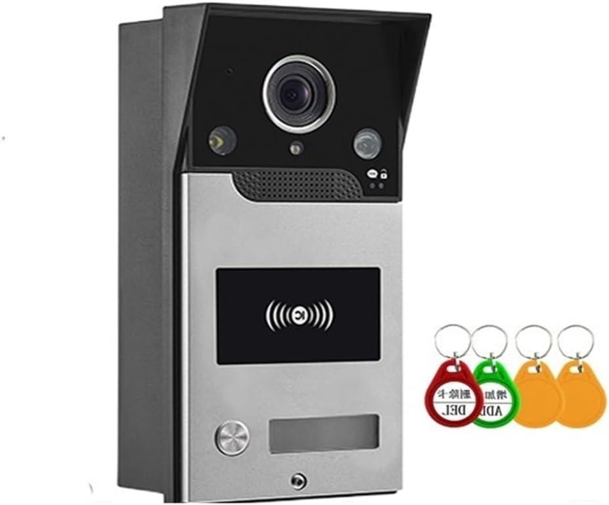 Video Deurbel Camera - Slimme Deurtelefoon - Beveiliging Thuis - IP65 Waterdicht - 173x85x41 mm - Zwart