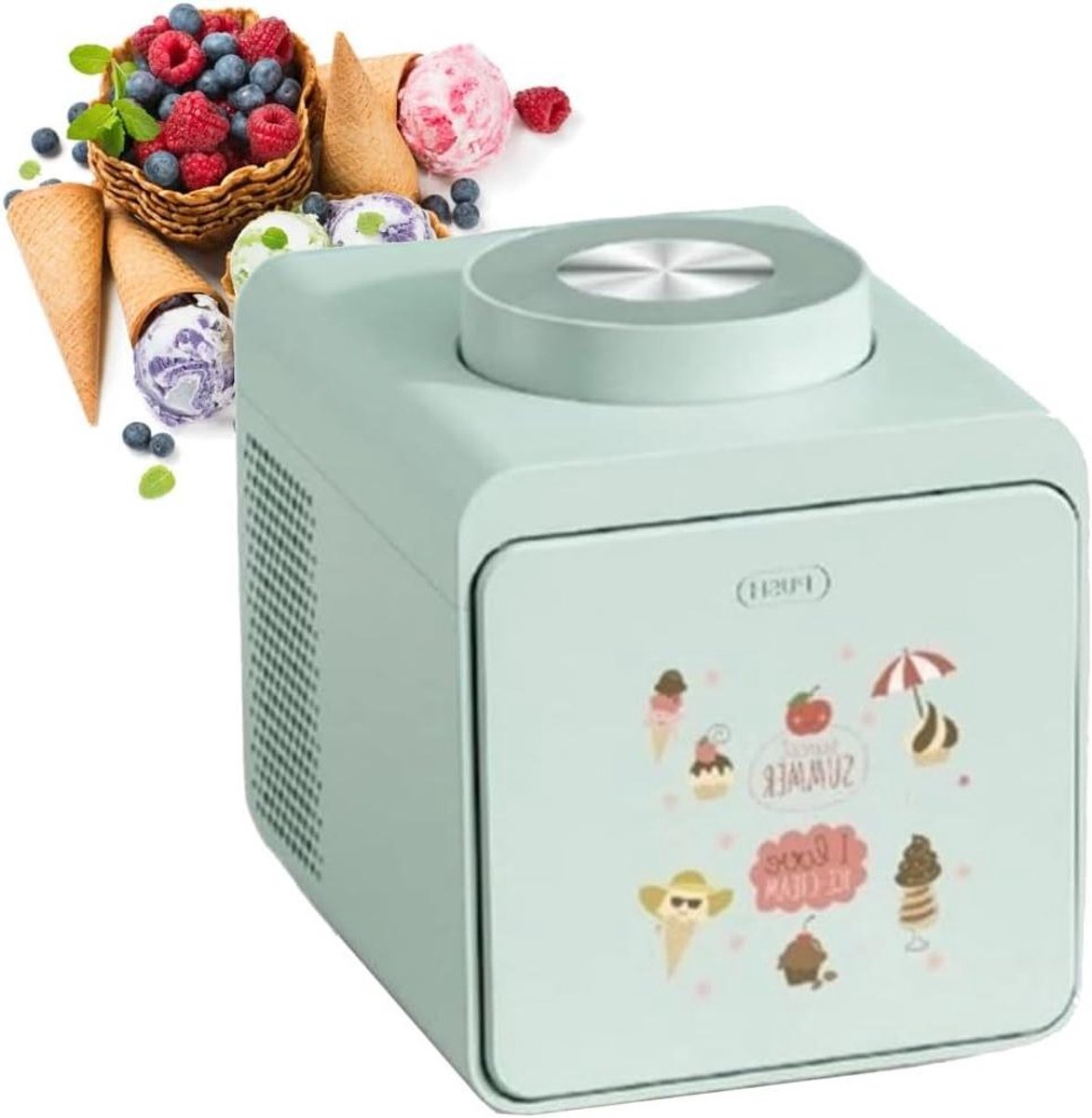 IJsmachine - Dessertmaker - Zelf ijs maken - Aanraakbediening - 1000 ml - Groen