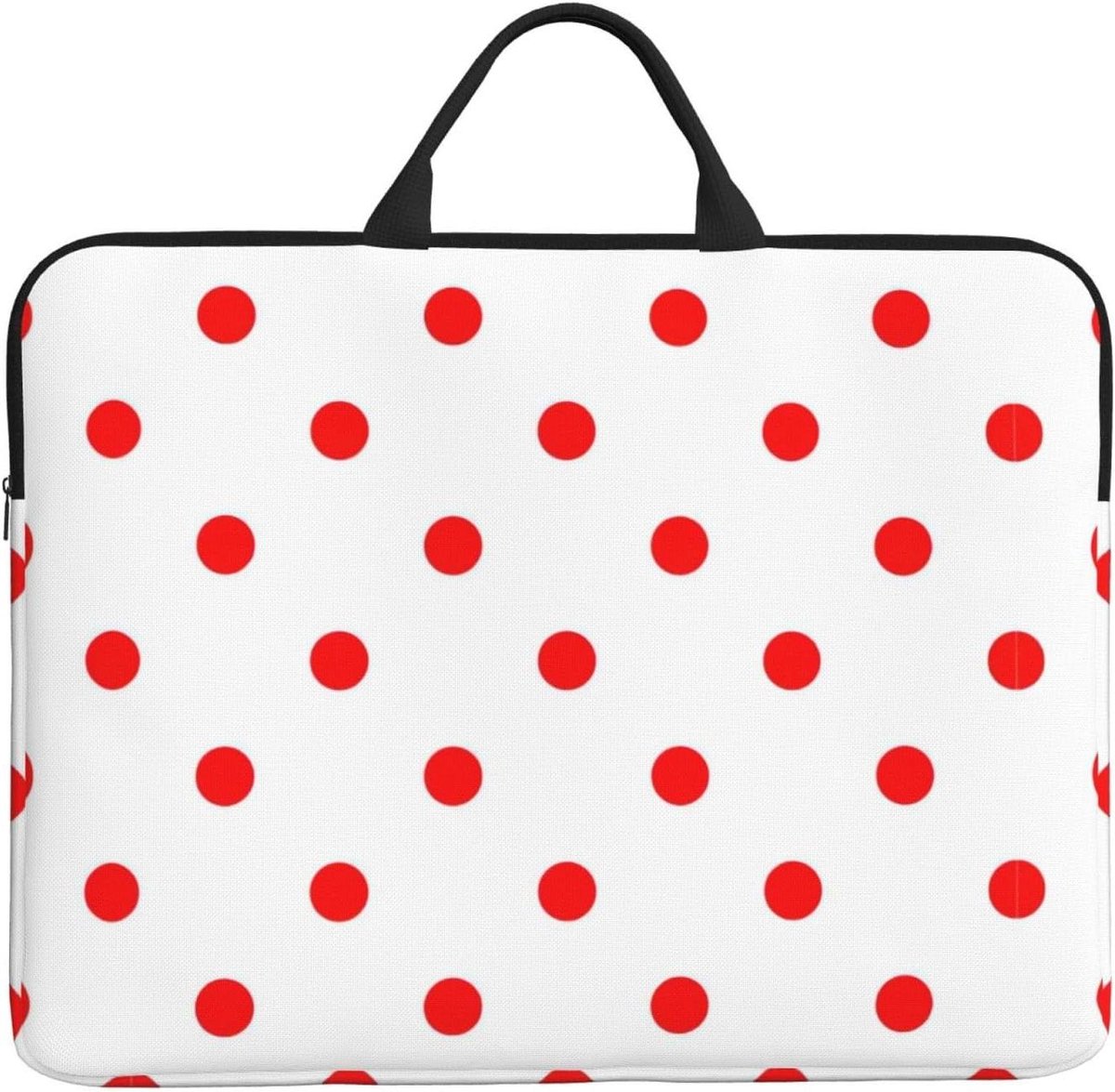 Polka Dot. 14 inch laptop of tablet, duurzame en waterafstotende stof,Messenger handtas