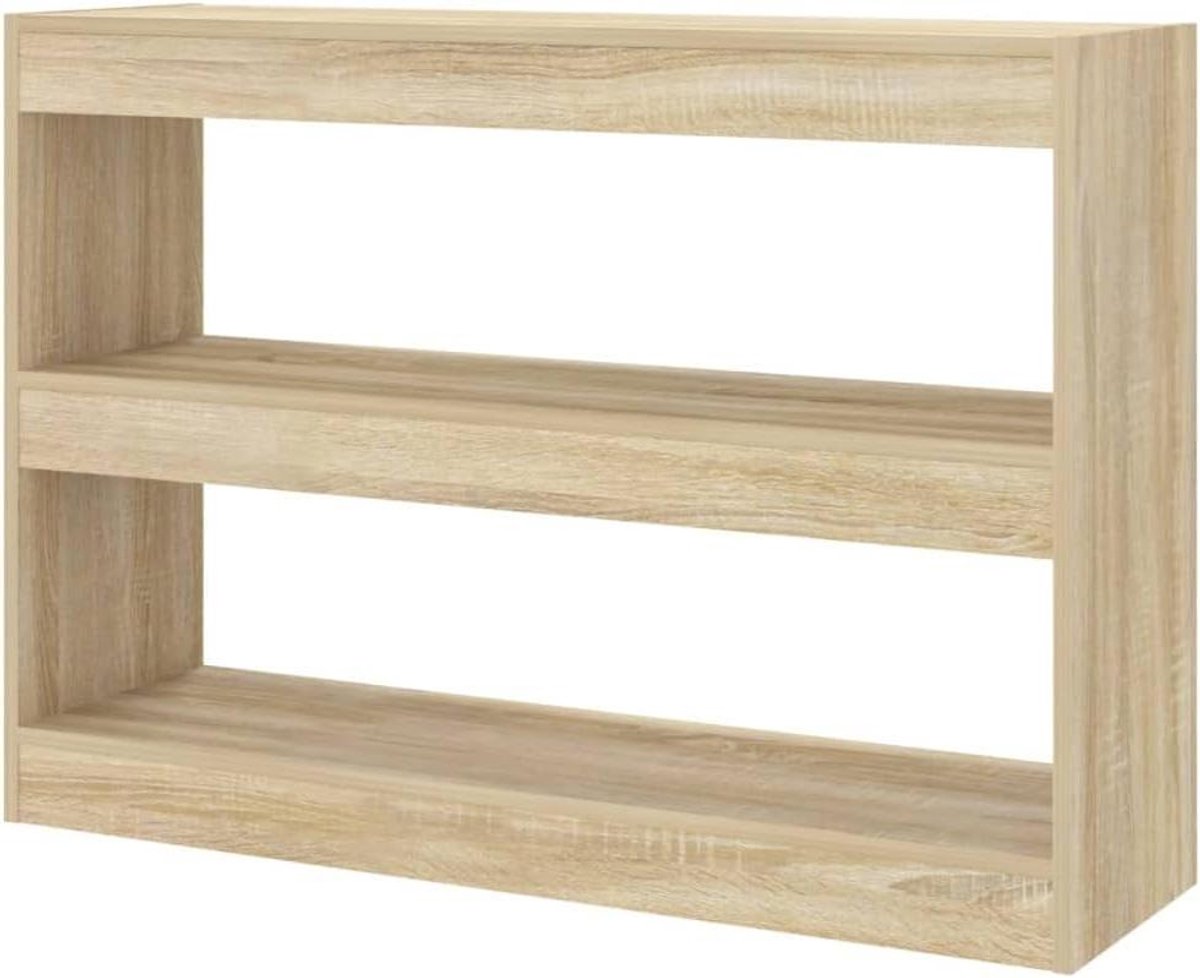 Boekenkast - Staand rek - Opbergen en decoreren - Ruimteverdeler functie - 100 x 72 cm - S