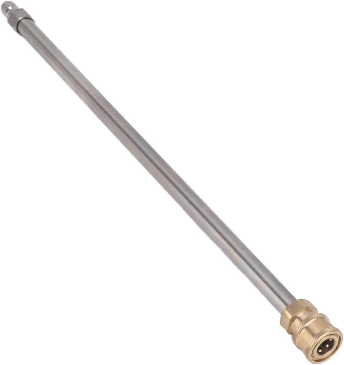 Hogedrukverlengstang - Reinigingslans - Zware Reiniging - Universele Snelkoppeling - 40 cm - Zilver
