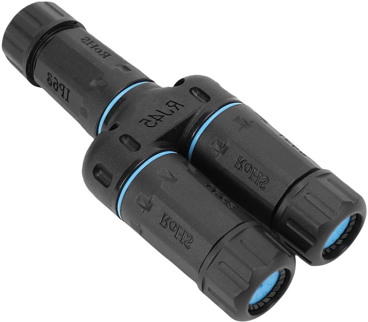 Ethernet Koppeling - Netwerk Verlengstuk - Verbinding Maken - IP68 Waterdicht - Cat8 Compatibel - Zwart