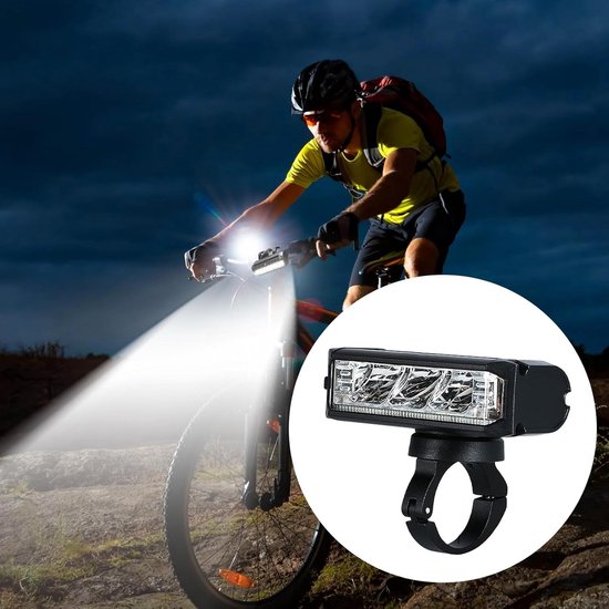 Fiets Koplamp - Oplaadbare Fietslamp - Nachtelijke Ritten - Groot- en Dimlicht - 1000 Lumen - Zwart — afbeelding 2