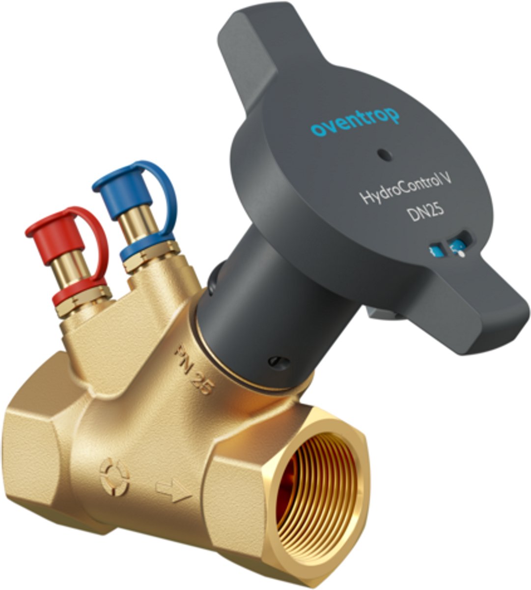 OVENTROP Inregelventiel HydroControl V PN 25, DN 40, binnendraad, Kvs: 28.7, 1062412