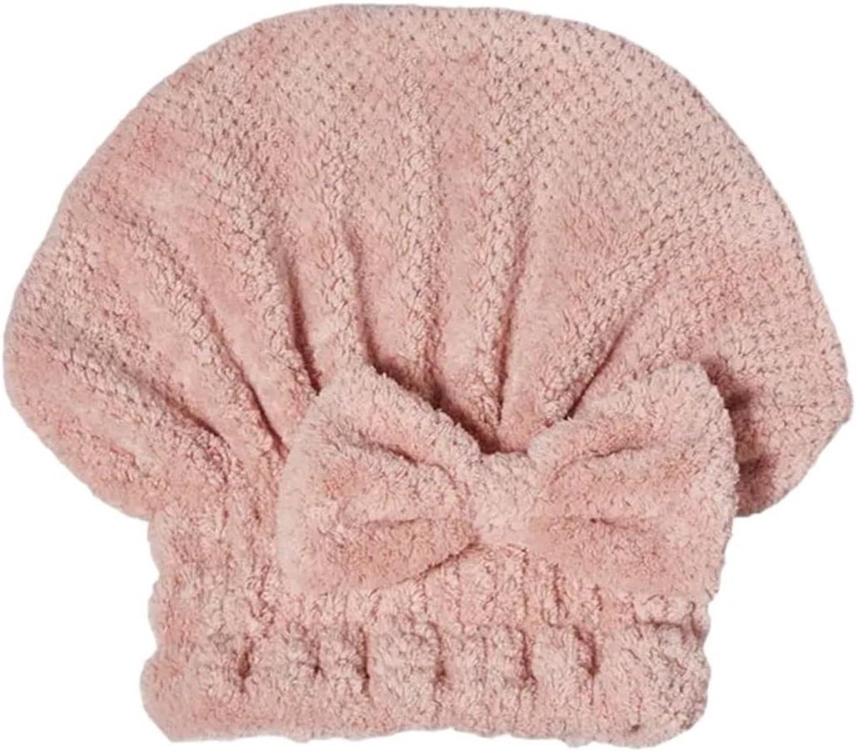 Haardroogkap - Wikkelmuts Haar - Snel Haar Drogen - Super Absorberend Materiaal - One Size - Roze