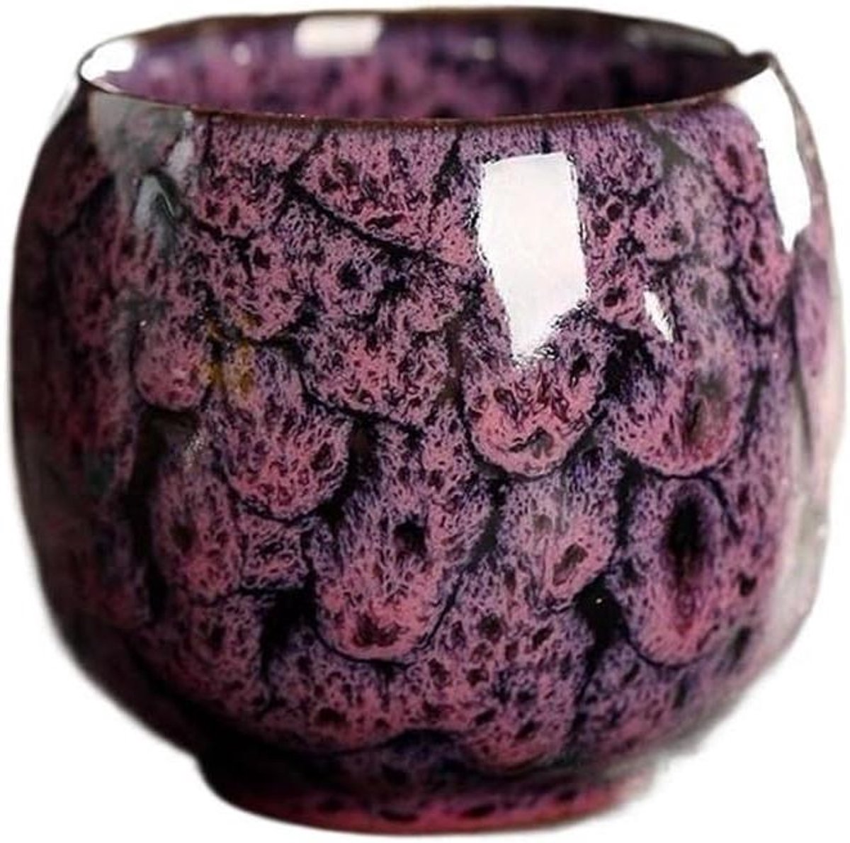 Kop en schotel - Theeservies set - Dranken serveren - Ovenbestendig keramiek - 80ml per kop - Fantasie