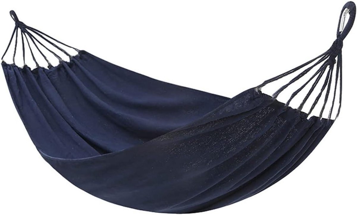 Katoenen Hangmat - Draagbare Relaxplek - Buiten Ontspannen - Met Spreidstokken - 190x150 cm - Multikleur