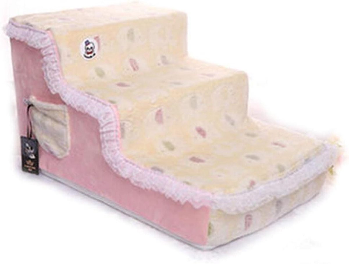 Huisdierentrap - Hondenladder - Huisdieren helpen - Antislip basis - 65x39x33 cm - Stijl 2