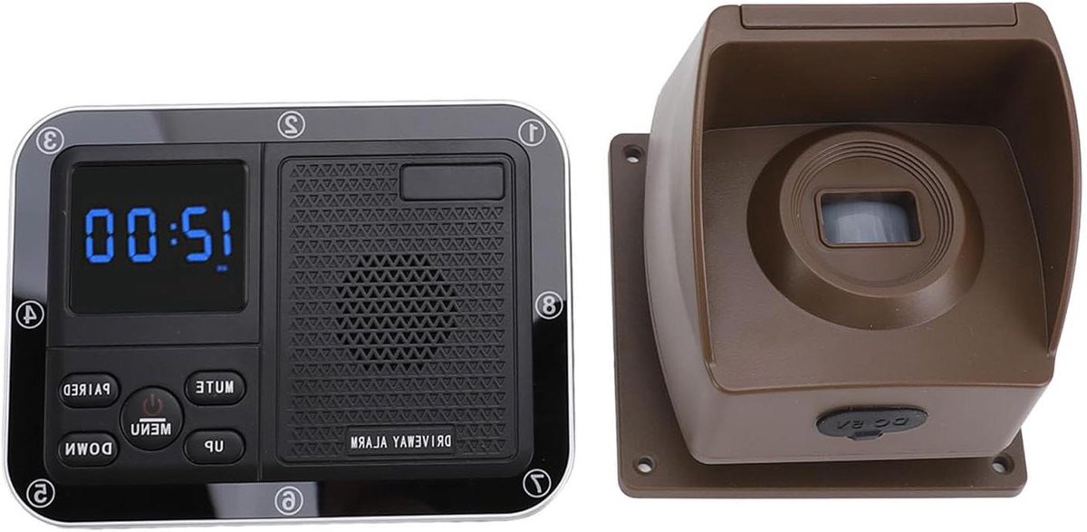 Oprit Alarm - Bewegingsmelder Systeem - Buiten Beveiligen - 800 Meter Bereik - IP55 Waterdicht - Zwart