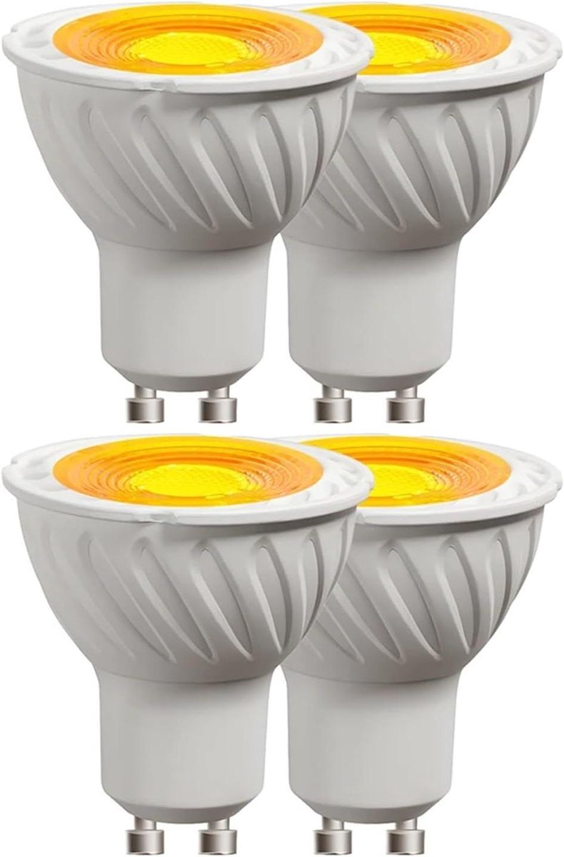 Sfeerlamp LED - Decoratieve Lamp - Feestelijke Verlichting - Vlam Effect - 50x53mm - Oranje