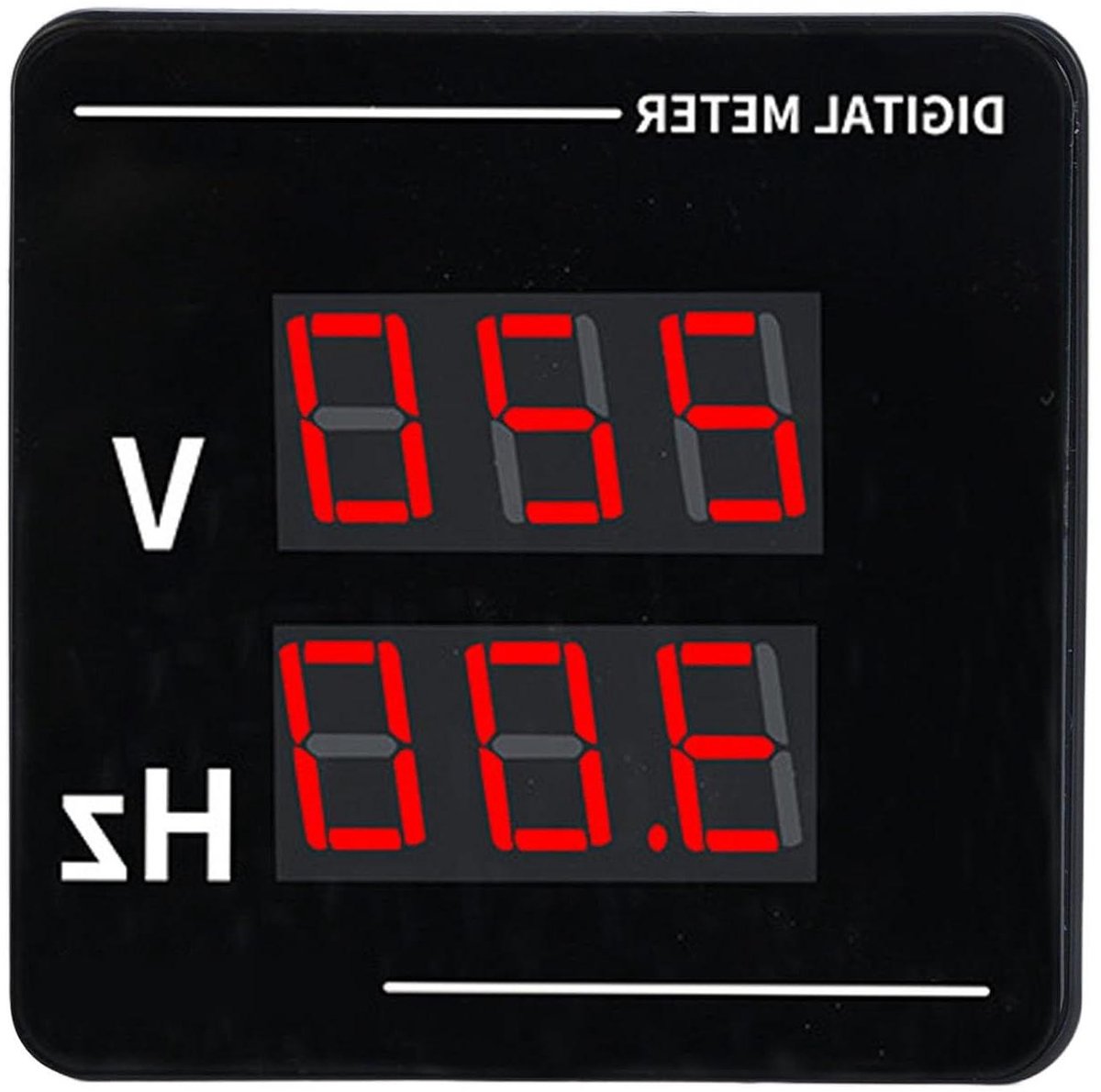FTVOGUE Digitale AC-voltmeter Frequentiemeter, LED-display Spanningsfrequentietester, AC 50-500V, Compact Ontwerp voor Elektrotechniek