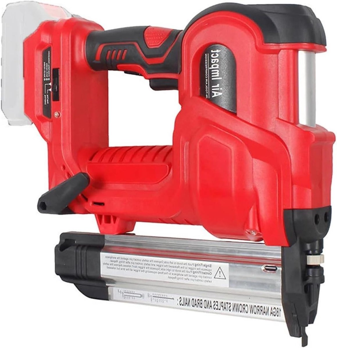 Elektrische Spijkermachine - Nietmachine - Huisdecoratie - Draadloos Ontwerp - 200 Nagels - Rood
