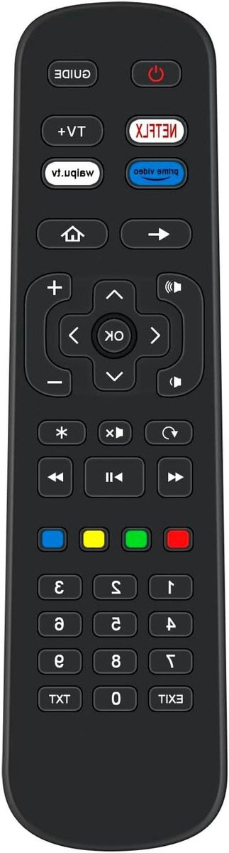 Afstandsbediening - Universele Controller - Televisie Bediening - Geen Installatie Nodig - 10 Meter Bereik - Zwart