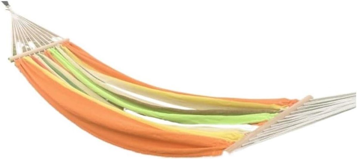 Strand Hangmat - Opknoping Stoel - Outdoor Ontspanning - Anti rollover Ontwerp - Korte Stok - Oranje