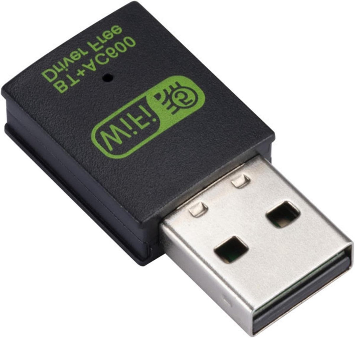 Wifi Adapter - Draadloze Netwerkkaart - Internet Verbinding - Dual Band 600 Mbps - USB 2.0 - Zwart