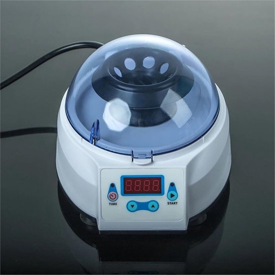 Mini Laboratorium Centrifuge - Kleine Machine - Experimenten Uitvoeren - 8000 RPM Snelheid - 8 Buisjes Capaciteit - Wit — afbeelding 2