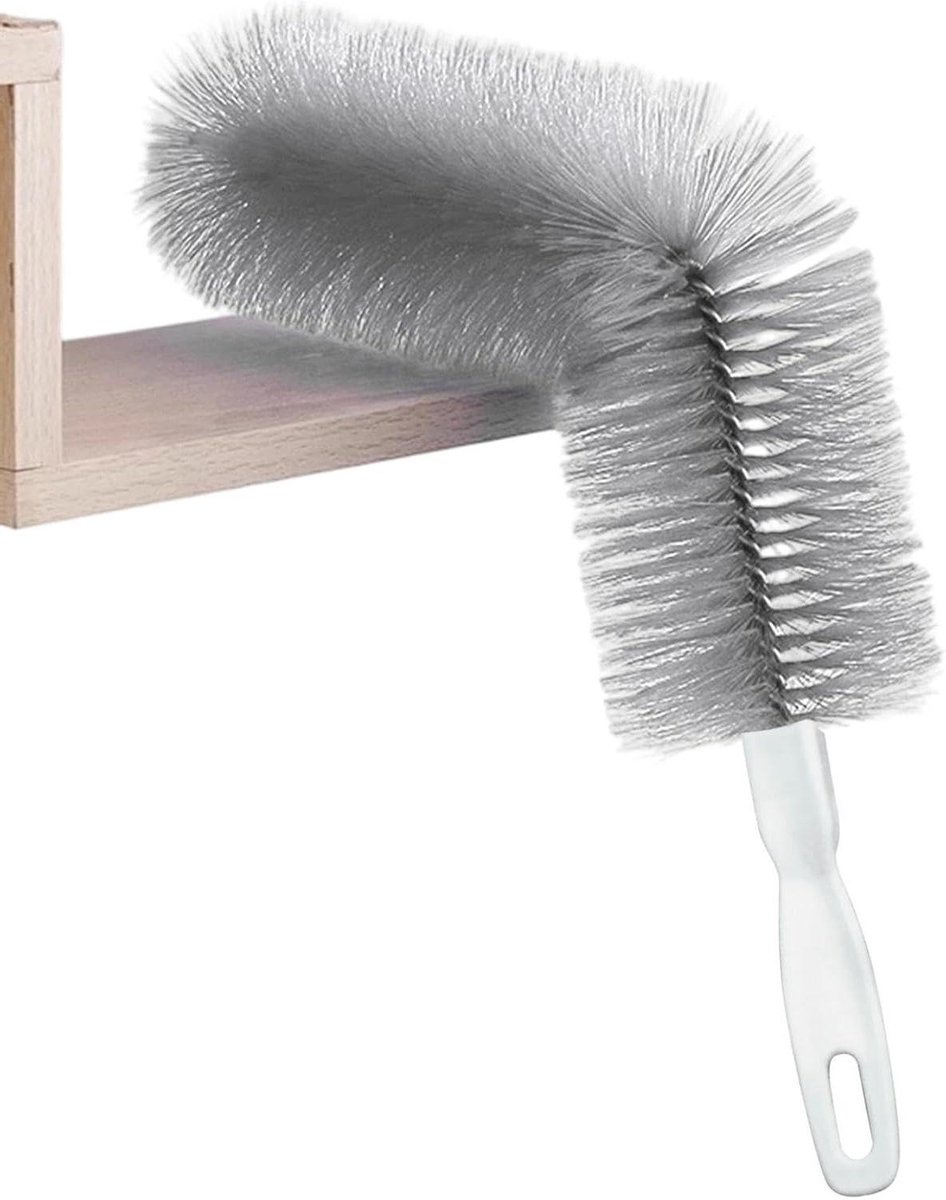 Ventilatorreiniger - Stofverwijderaar - Huis reinigen - Buigbaar microvezel - 2 stuks - Grijs