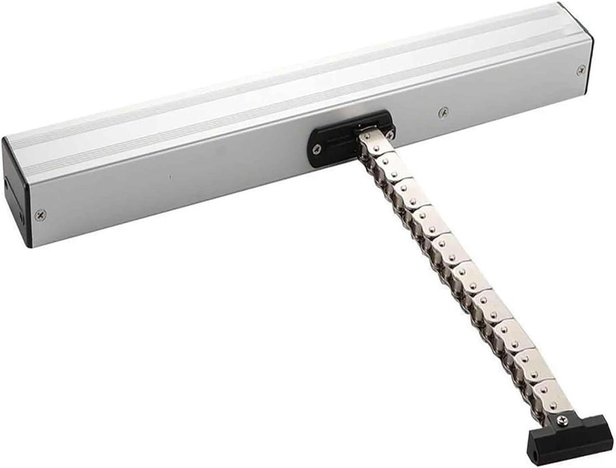 Slimme raamopener - Automatische opener - Moeiteloze ventilatie - Dubbele ketting - 300-1000 mm - Zilver