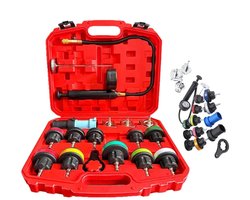 Radiator Druk Tester - Koelvloeistof Lek Tester - Motor Onderhoud - Vacuüm Vullen - 40x32x9.5 cm - Zwart