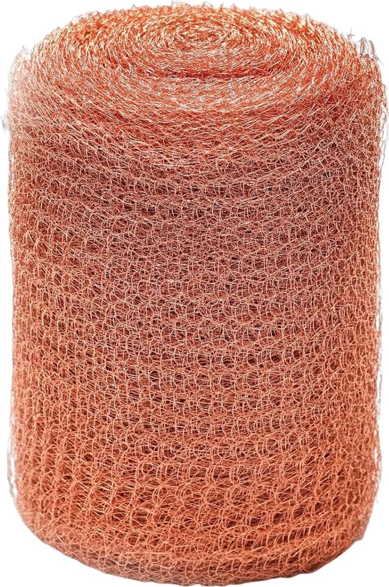 Koperen slakwerend gaas van 12,7 cm x 9 m, dubbellaags, houdt slakken en naaktslakken buiten, beschermingsgaas tegen tuinslakken en ratten, geschikt voor kippenhokken en moestuinen.