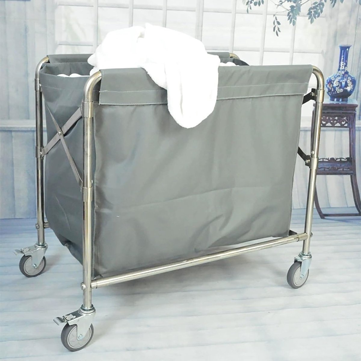Uitneembare Binnentas - Opbergtas Vervanging - Wasmand Ordenen - Machinewasbaar Oxfordstof - 350-400 Liter - Grijs