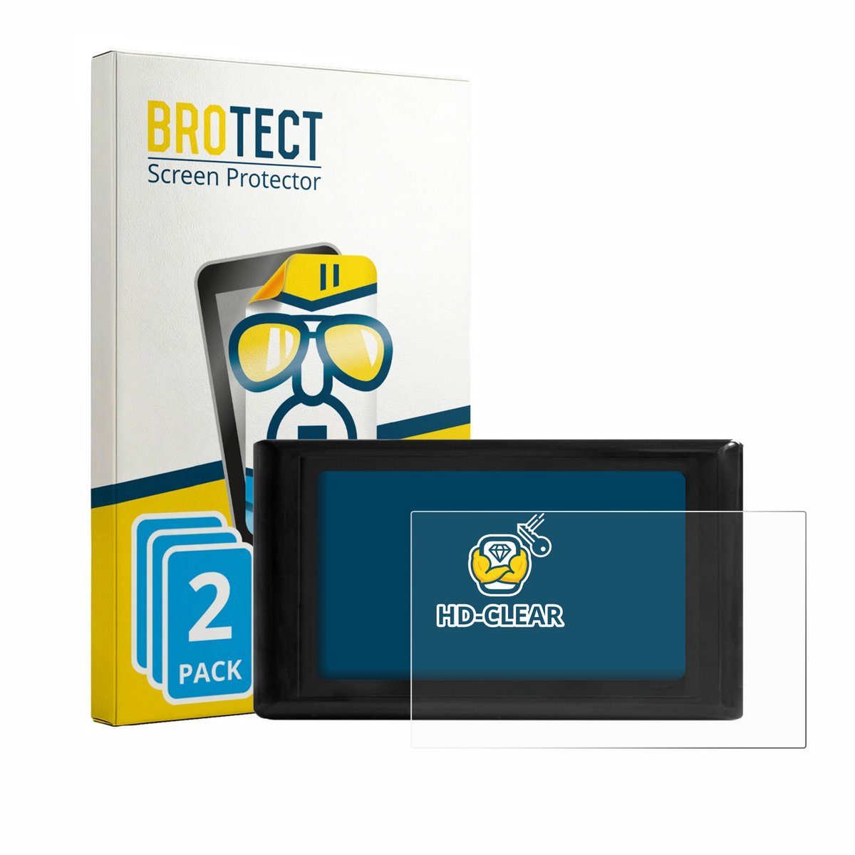 BROTECT - Screenprotector voor Luocute S966 - Folie Beschermfolie transparant 2 Stuks