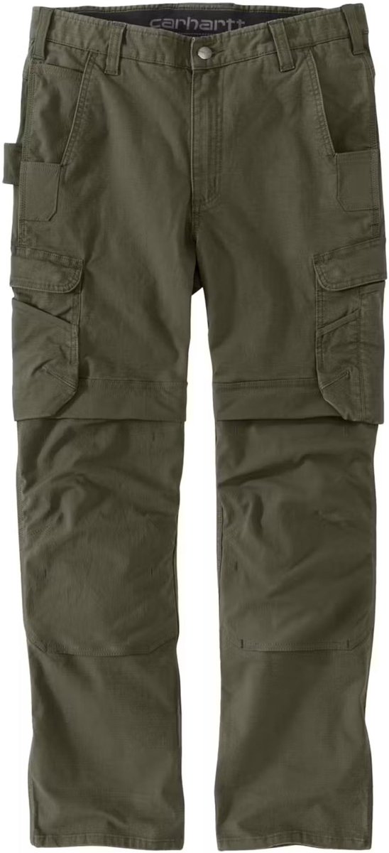 Carhartt Relaxed Fit Straight Steel Rugged Flex Ripstop Double-Front Cargo Broek -