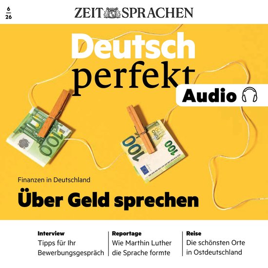 Deutsch perfekt Audio - Über Geld sprechen - cover