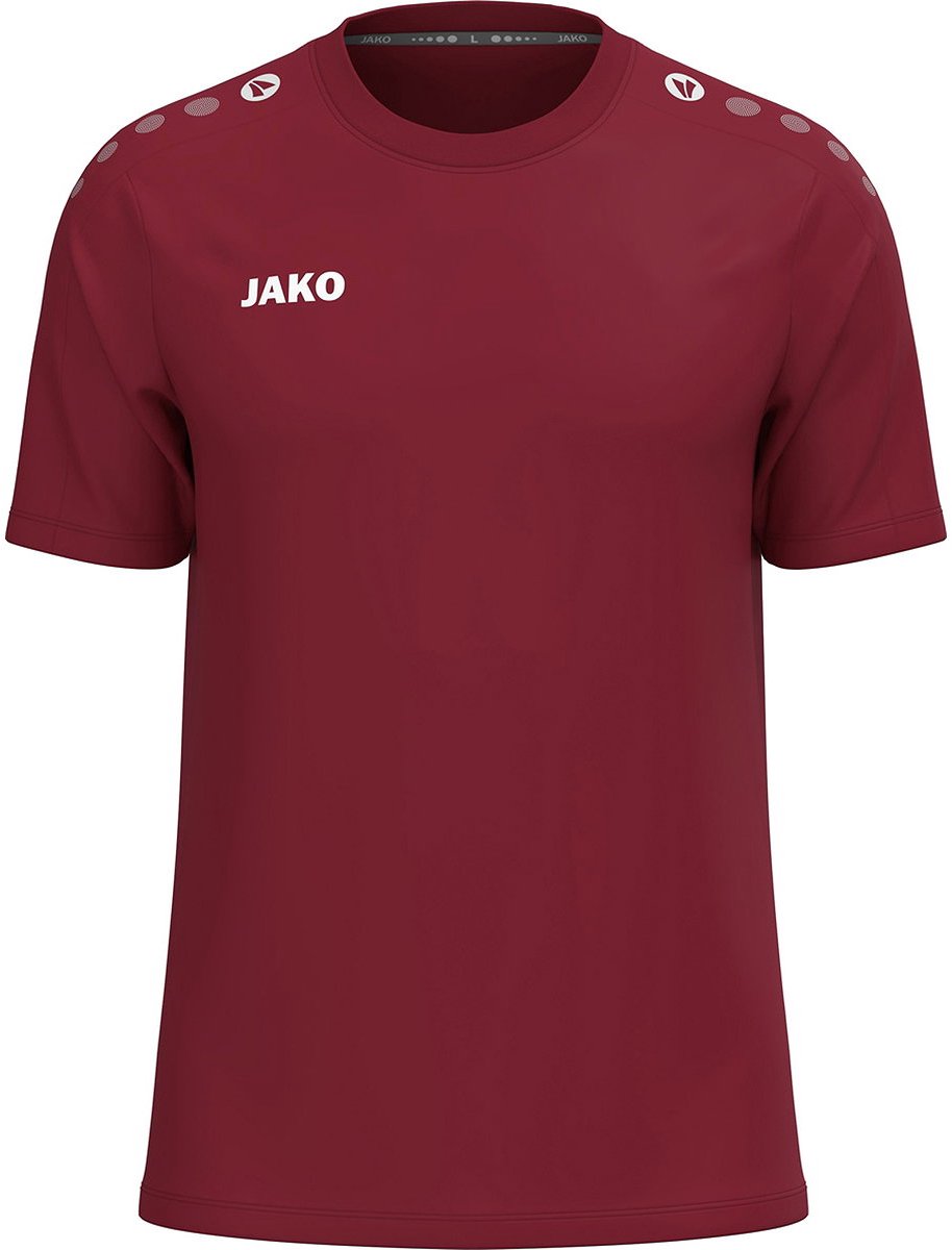 Jako One T-Shirt Heren - Bordeaux | Maat: M